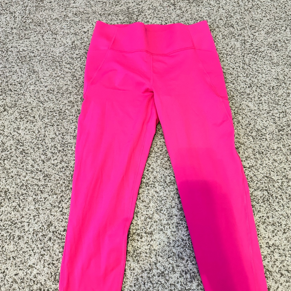 HOT PINK, leggings, size large